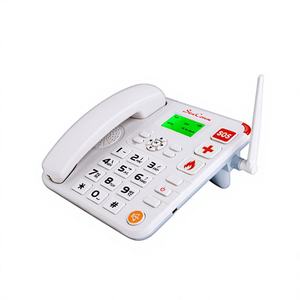 Téléphone fixe sans fil double SIM blanc SC-9886-4GW avec fonctionnalité VoLTE, batterie 1000 mAh, garantie 1 an - Product Image 1