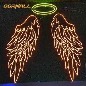 Dropshiping Publicidade ao ar livre Acrílico Big LED Logo Custom Neon Light Beer Sign Bem-vindo Bar Open Neon Sign para negócios