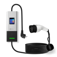 Zencar 16A pengisi daya mobil portabel, pengisi daya mobil elektrik tipe 2 tipe 1 GBT NACS EVSE 3,6 kW dengan colokan EU Schuko