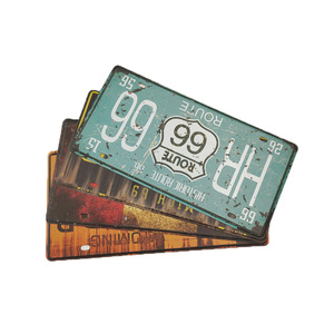 Placas de Matrícula de <span class=keywords><strong>Coche</strong></span> de Metal Personalizadas con Diseño Vintage Histórico, Placas de Registro de Vehículos Personalizadas para Decoración de Pared - Product Image 3