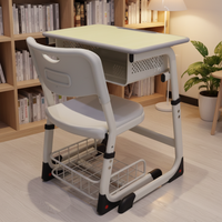 Mobilier scolaire de conception nouvelle, bureaux d'étude durables pour enfants, salles de classe, bureaux et chaises individuels pour les élèves