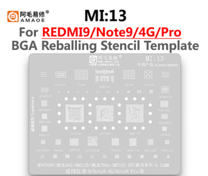 Amaoe BGA Reballing Solder Stencil Plant Tin Net para Xiaomi 10 11 12 ultra <span class=keywords><strong>Redmi</strong></span> K20 K30 Note CPU MI8 9 10 11 12 13 14 15 16 - Product Image 5