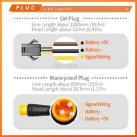 Capteur d'assistance au pédalage pour vélo électrique KT PAS F8C FV12L F12L, capteur PAS avec prise SM/WP, installation à gauche pour kit de conversion Eike