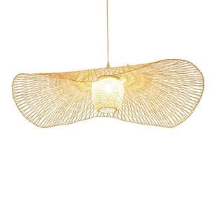 Lámpara colgante tejida a mano de bambú para decoración, candelabro hecho a mano de bambú de alta calidad - Product Image 1