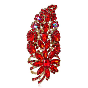 Broches de Moda em Liga de Vidro XILIANGFEIZI, Acessórios de Luxo Vendidos na Europa e América para Mulheres - Product Image 5