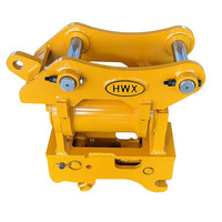 Attache rapide inclinable à 180 degrés pour chargeuse-pelleteuse compatible avec JCB 3CX 3DX Case 580 CAT 420, attache rapide hydraulique