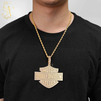 Xingsial personnalisé hommes GRA Moissanite bijoux 925 argent rappeur Hip Hop Style personnalisé glacé nom lettre Moissanite pendentif