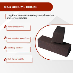 Hợp nhất chịu lửa magnesia Chrome gạch giá-mag/CHROME MgO magnesit gạch - Product Image 2