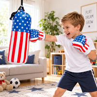 Jouet d'entraînement de boxe pour enfants avec ensemble de sacs de frappe pour des jeux sportifs actifs, des jeux d'introduction et des activités de pratique pour débutants
