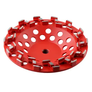 Z Segment Diamond Grinding Concrete Cup Wheel 5/8 Thread