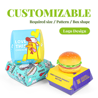 Cajas de Cartón Blanco Biodegradables Reciclables ZJPACK, Impresión de Logotipo Personalizado, Cajas Ranuradas con Relieve para Empaque de Alimentos, Hamburguesas