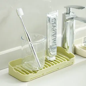 Kitchen Tidy Sink Brush Sponge Dishcloth Storage Holder Rack Oorganiser Caddy with Suction Silicone Soap Toothpaste Holder
