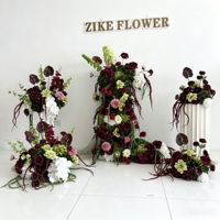Ensemble floral artificiel en gros pour mariage, composition de fleurs en soie (calla, anthurium) pour la location d'événements et la décoration de cérémonies de mariage