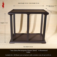 Rak Bunga Persegi Resin Bergaya Retro untuk Balkon/Ruang Tamu, Model SFHJ28