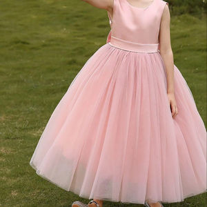 Satin Tulle Princess Gown for <strong>Girls</strong> Enchanting 3D <strong>Formal</strong> Wedding Party <strong>Dress</strong> for Birthday Celebrations Special Children - Product Image 2