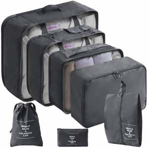 Sac de rangement pour valise de voyage avec logo personnalisé, ensemble de 6 organiseurs de bagages, cubes de rangement pour bagages, organiseur de bagages de voyage, sacs de rangement pour bagages - Product Image 4
