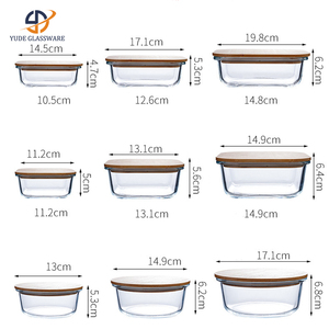 Eco-Friendly Bamboo Lid Design - Non-Toxic Glass Food <strong>Storage</strong> Containers Set <strong>for</strong> Sustainable <strong>Kitchen</strong> - Product Image 3