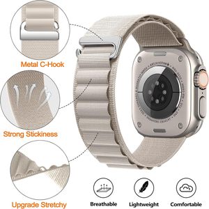 <span class=keywords><strong>Cinturino</strong></span> alpino per <span class=keywords><strong>Apple</strong></span> <span class=keywords><strong>Watch</strong></span> <span class=keywords><strong>Ultra</strong></span> 2 49mm per <span class=keywords><strong>Apple</strong></span> <span class=keywords><strong>Watch</strong></span> Band 46mm 44mm 40mm 45mm 41mm 42mm 38mm bracciale in Nylon serie 10 - Product Image 2