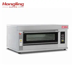 HLY-102-NM 2 Trays Glass Door Gas Single Deck Oven Bread Bakery Oven