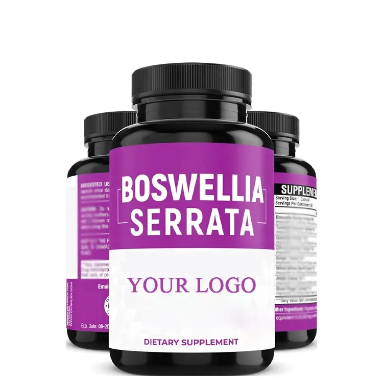 Fábrica al por mayor Boswellic ácidos Boswellia Serrata cápsulas de extracto de hierbas Boswellia cápsulas de extracto