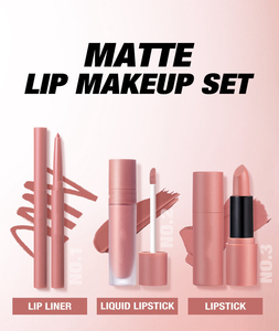 Kit de labios mate personalizado MLM OEM, delineador de labios y brillo labial altamente pigmentados, a prueba de transferencia, combo de labios de marca privada, set de maquillaje labial. - Product Image 4