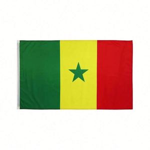 Drapeau du Sénégal 3x5 pieds en aluminium, impression numérique, double couture, pour campagnes électorales, événements et célébrations, vente en gros - Product Image 1
