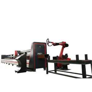 professional H steel and angle steel big square pipe cutting robot plasma cutting machine