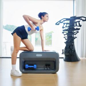 <span class=keywords><strong>Banc</strong></span> de <span class=keywords><strong>musculation</strong></span> multifonctionnel 5-en-1 4HP réglable <span class=keywords><strong>avec</strong></span> <span class=keywords><strong>presse</strong></span> à <span class=keywords><strong>jambes</strong></span>, <span class=keywords><strong>banc</strong></span> de fitness électrique et rangement pour haltères - Product Image 4