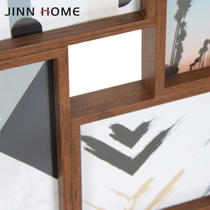 Cadre <span class=keywords><strong>photo</strong></span> moderne en MDF à 4 ouvertures 4x6 pouces pour affichage multi-photos mural et sur table, décoration intérieure - Product Image 4