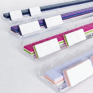 Expositor <span class=keywords><strong>de</strong></span> Mahjong <span class=keywords><strong>de</strong></span> Acrílico <span class=keywords><strong>Transparente</strong></span> <span class=keywords><strong>de</strong></span> Lujo <span class=keywords><strong>de</strong></span> 20 Pulgadas al por Mayor con Empujador Magnético Festoneado para Fichas <span class=keywords><strong>de</strong></span> Mahjong - Product Image 1