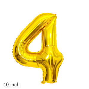 40-Inch Gold Foil Balloons with Numbers 0-9 for Graduation <b>Halloween</b> Mother's Day Back to School & Easter Parties - Product Image 5
