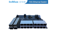 Fabricant InMax Commutateur Ethernet PoE industriel personnalisé 16 ports Gigabit et 10G couche 2 géré 20 ports