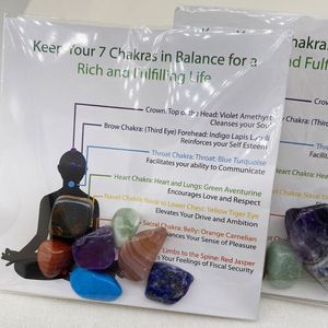 7 Chakra Stones Meditation Set for Reiki Healing Meditation Chakra Balancing or Ritual - Product Image 3