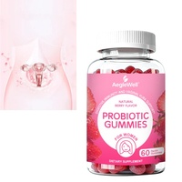 Gummies Probiotiques à la Pectine Saveur Baies pour Femmes, OEM ODM, Complément Alimentaire pour la Santé Féminine, Équilibre Vaginal, Soutien Intestinal et Immunitaire