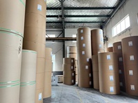 Factory Direct Price Customized Yellow Recycled Materials Roll Kraft Paper
