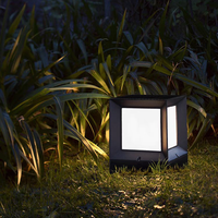 Lampe de poteau LED en acrylique de style américain moderne, IP54, base E27, lampe de pilier extérieure, corps en aluminium, éclairage de jardin