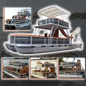 Hoge Kwaliteit Double-Deck Ponton Boot Vissersboot Te Koop