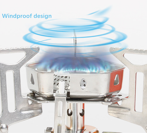JWQ-030 Camping en plein air Réchauds à gaz pliants Portable <span class=keywords><strong>Solo</strong></span> Camp Randonnée Mini Réchaud à gaz - Product Image 3