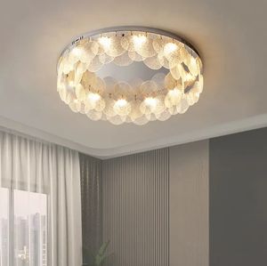 Decoratie Plafondlamp Slaapkamer Goud Luxe Ronde Kristal Moderne Led Plafondlamp Voor Woonkamer - Product Image 4
