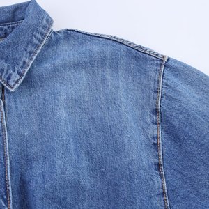 Tute corte alla moda 2025 Chic PB & ZA da donna con maniche a risvolto Vintage tute corte da donna a tinta unita per l'estate - Product Image 4