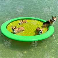 EJIA HP06 Hamac flottant gonflable circulaire portable sur mesure de 10 pieds avec fond en filet, capacité 500 kg, pour 2-3 ans