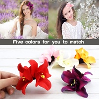 Nouvelle Pince à Cheveux Double Orchidée INS, Accessoire de Mariage Bohème pour Vacances en Bord de Mer, Coiffe Latérale Style Européen et Américain pour Femme