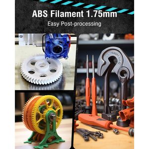 Filamento ABS de 1.75mm, 1kg, Negro, para Impresora 3D, Alta Resistencia, Resistente al Calor, Duradero, Compatible - Product Image 4