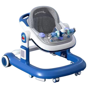 Andador Para Bebes multifunzione musica luce Walker bambino pieghevole 4 in 1 attività Baby Push Walker con ruote <span class=keywords><strong>e</strong></span> sedile - Product Image 3