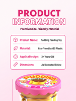 Jouet de simulation de pudding aux fraises pour enfants, ensemble de jeu de cuisine interactif, jeu de rôle éducatif, cadeau