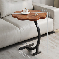 Table basse transfrontalière moderne et minimaliste pour salon, table d'appoint double niveau avec rangement pour canapé