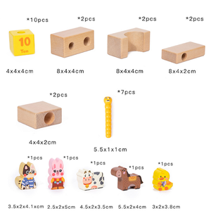 Bambini che imparano l'inglese digitale cognitivo che cattura insetti assemblati giocattoli <span class=keywords><strong>puzzle</strong></span> in legno creativo treno di frutta - Product Image 5