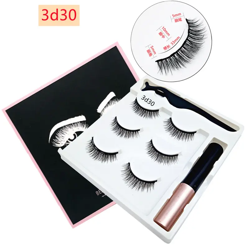 Newest Styles Magnetic Eyeliner And Magnetic Lashes 3D Wholesale Magnetic Eyelashes