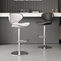 Chaises de bar pivotantes modernes noires réglables en hauteur pour comptoir de cuisine et salle à manger, mobilier de bureau à domicile