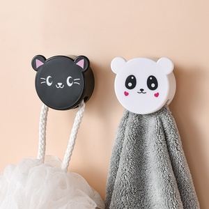 The New Listing Cloth Hanger Rack Bathroom <b>Hooks</b> <b>Plastic</b> <b>Hook</b> Holder Double Side Adhesive Towel Wall - Product Image 3